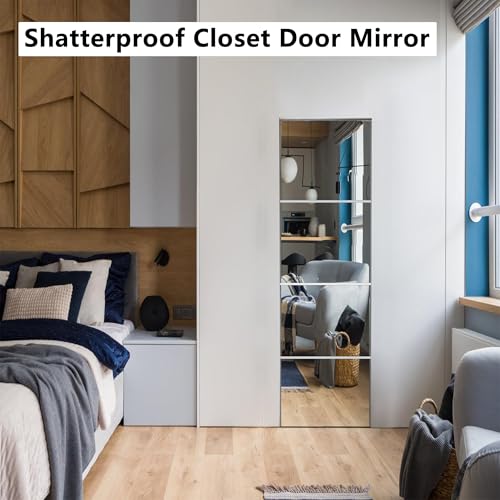 Shatterproof Acrylic Mirror Tiles - 10x10 Inch Self-Adhesive Wall Mirrors