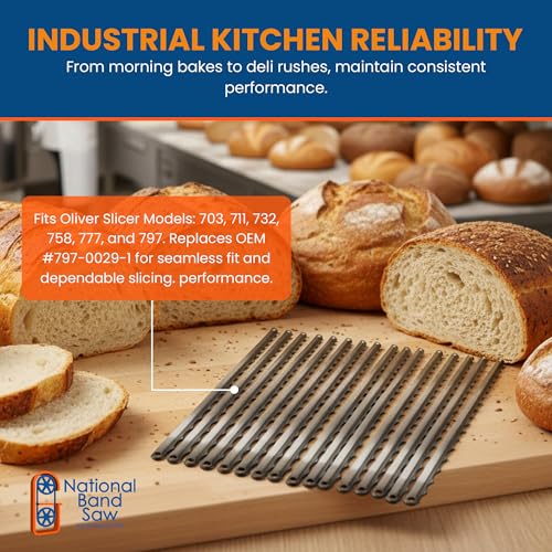 Bread Slicer Replacement Blades for 703, 711, 732, 758, 777, 797, 32-Pack