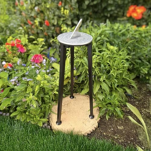 10th Anniversary Sundial Gift - Handmade Aluminum Tin Anniversary Present