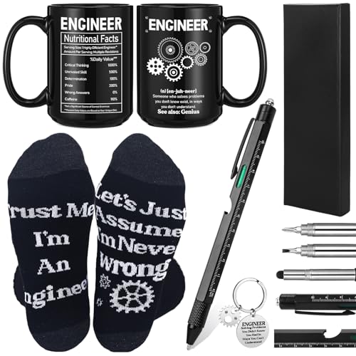 Engineer Gifts Set for Men - Panitay 4 Pcs Christmas Birthday Gift for Dad