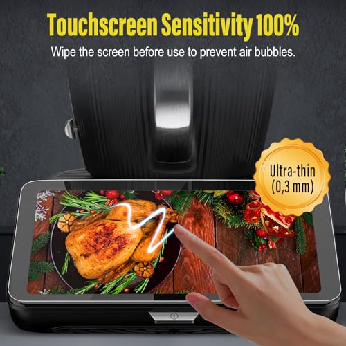 Tempered Glass Screen Protector for Kitchen Appliance Display, 2-Pack