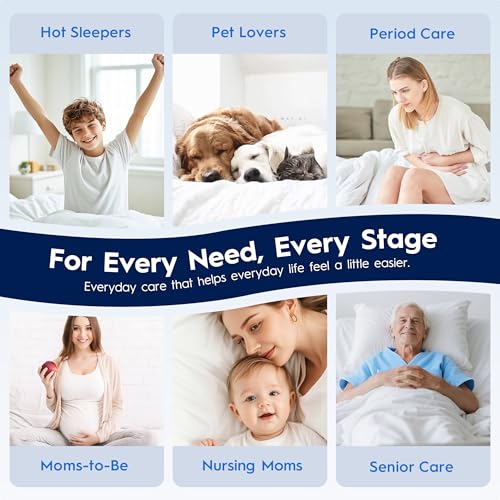 Cooling Waterproof Mattress Pad Queen Size with Memory Foam