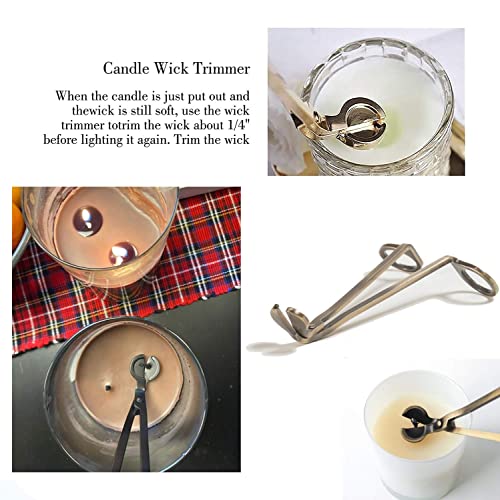 Candle Wick Trimmer with Sharp Blades - Antique Bronze Design
