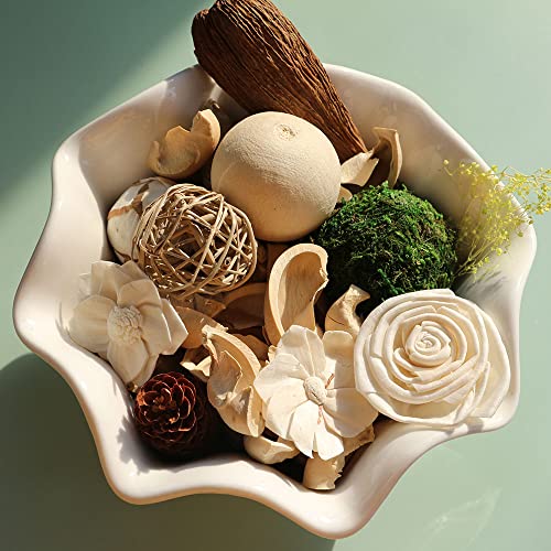 Jasmine Scented Potpourri Bowl Filler, 12oz Natural Dried Botanical Blend