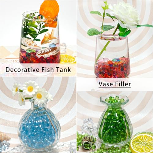Clear Acrylic Vase Fillers 8mm (550 Pcs) - Decorative Gems for Centerpieces