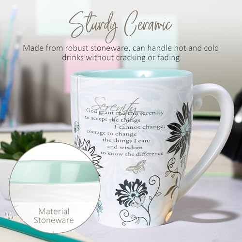 Pavilion Gift Mark My Words Serenity Mug 20oz - Inspirational Coffee Cup