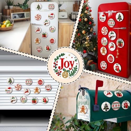 Zonon Joyful Xmas 12Pcs Christmas Diamond Art Magnets Kit (Joyful / Xmas) – Diamond Painting Magnets Craft