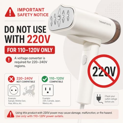 Portable Foldable Travel Garment Steamer 110V Mini Clothes Iron