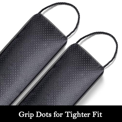 Weighted Door Draft Stopper 38 Inch - Washable Cover Gap Filler, Gray