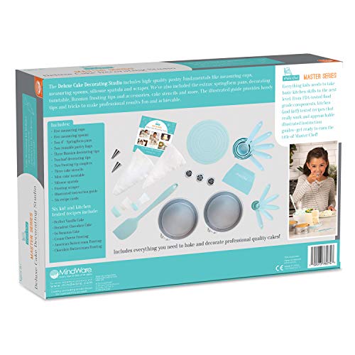 Kids Cake Decorating Kit with Springform Pans and Pastry Bags