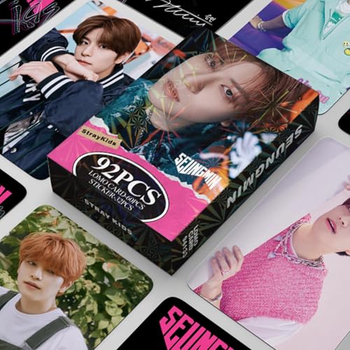 60 PCS Rock Star Album Photo Cards Set with 32 Stickers for Fans