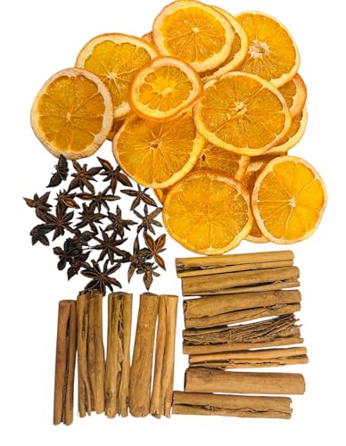 Dried Orange Slices, Star Anise & Cinnamon Sticks Potpourri Simmer Set