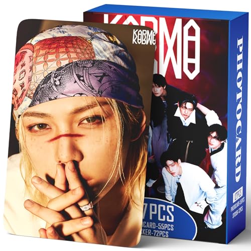 127-Piece Album Photocard and Sticker Set - Collectible Photo Cards