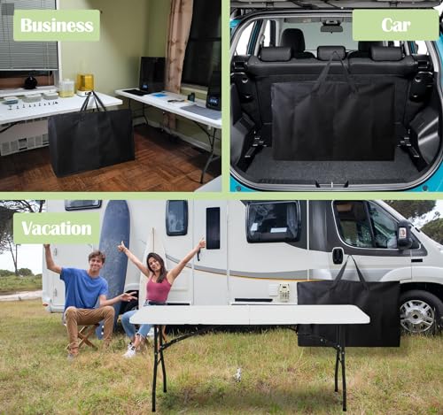 Heavy Duty Folding Table Carrying Bag - Waterproof 600D Storage Case