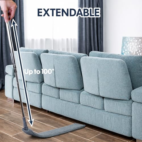 Retractable Gap Duster with 30-100" Extension Pole & 3 Microfiber Cloths
