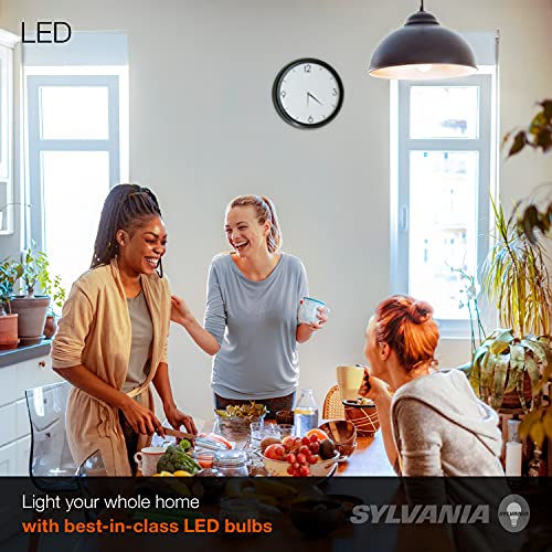 SYLVANIA LED A19 Light Bulb, 100W Equivalent, Efficient 14W, Frosted, 1500 Lumens, 2700K, Soft White - 12 Pack (40204)