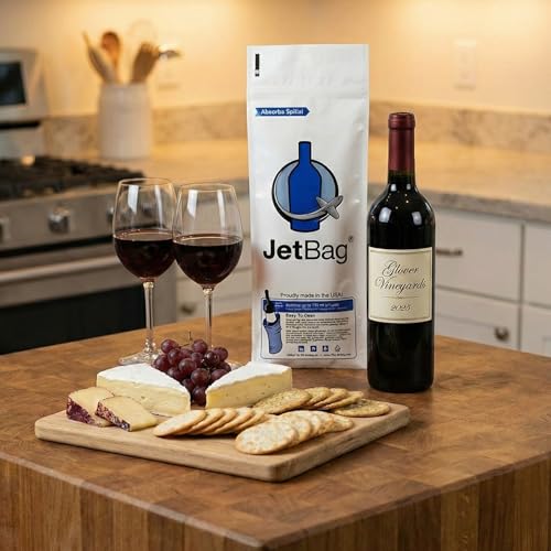 Reusable Wine Bottle Travel Protector Bags - Leak Proof Bottle Sleeves, 3 Pack