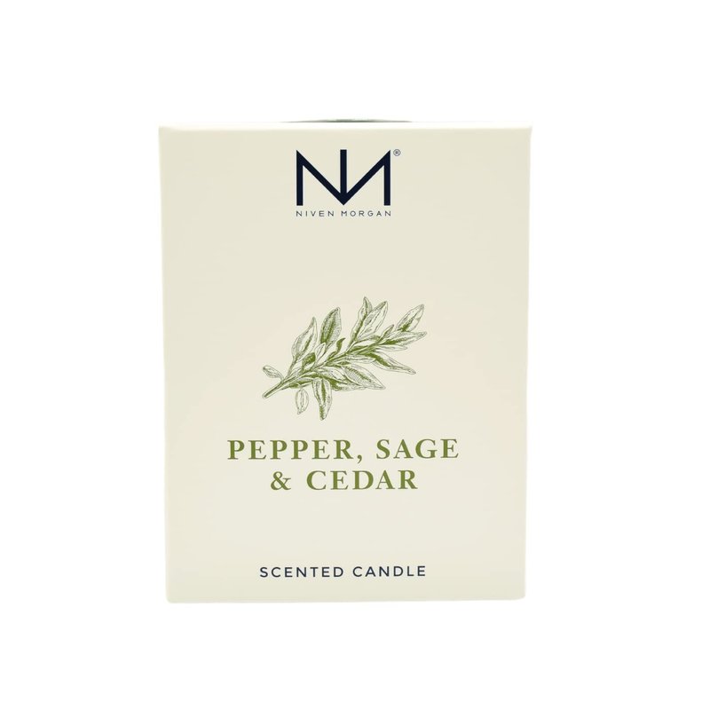 Niven Morgan Pepper, Sage and Cedar Scented Candle 11 oz