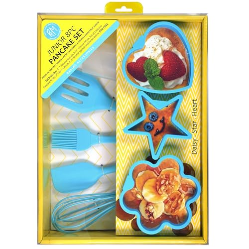 Junior Pancake Kit with 5-Piece Tool Set and 3 Silicone Molds