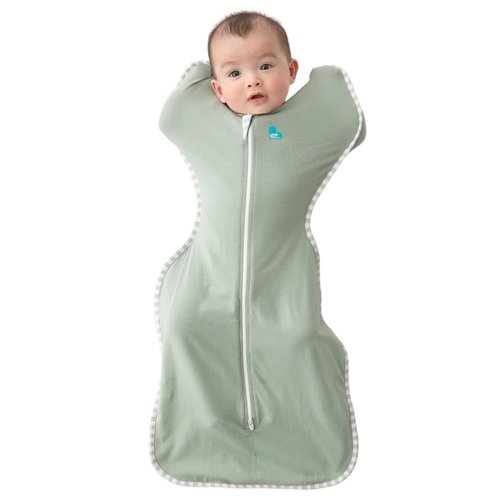 Love To Dream Swaddle Up - Baby Sleep Sack for Newborns | Self-Soothing Snug Fit, Lite 0.2 Tog, 13-19 lbs, Olive