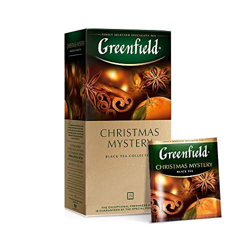 Greenfield Christmas Tea - Festive Herbal Infusion, 25 Count