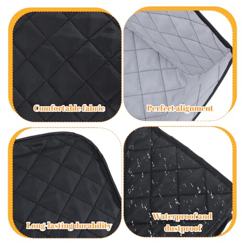2-Slice Toaster Cover, Black Non-Woven Dustproof Kitchen Appliance Protector