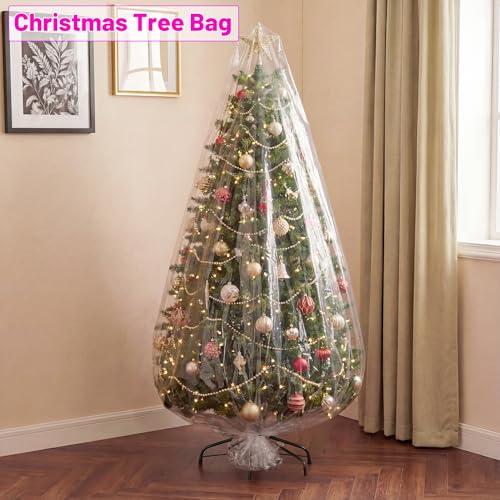 4 Pcs Large Clear Balloon Transport Bags 98.4 x 59 Inches