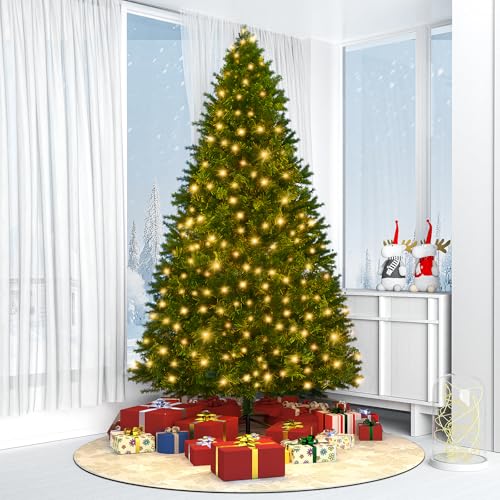 6ft Pre-Lit Full Artificial Christmas Tree with 250 Warm LED Lights