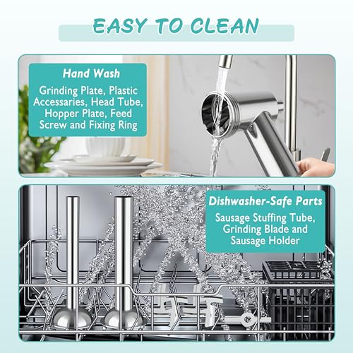 16-Piece Metal Meat Grinder Attachment Set for Stand Mixers