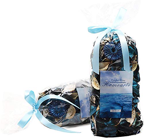 Ocean Breeze Scented Potpourri Bowl Filler with Fragrance Oil, 8.4 oz