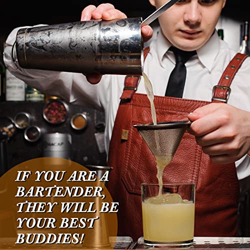 Eaasty 6-Piece Stainless Steel Double Jigger for Bartending, 1 oz & 2 oz Capacity