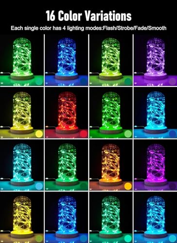 Minetom 33ft Color Changing LED Fairy String Lights with Remote