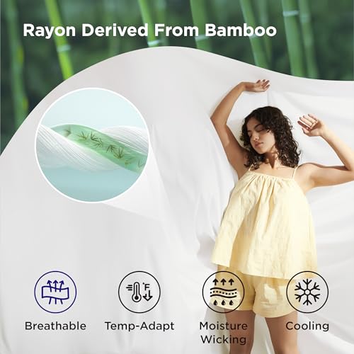 Cooling Duvet Cover Set - King Size, Bamboo Viscose, 3 Pieces