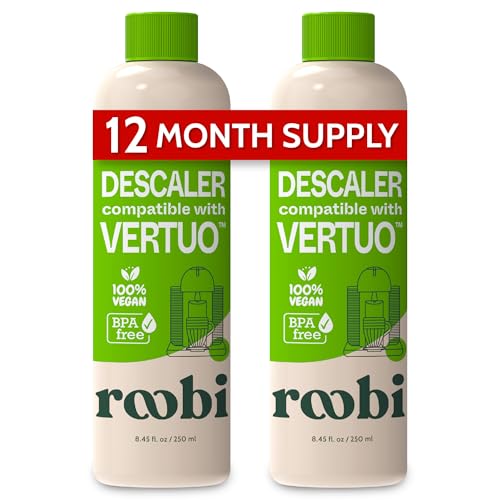 Coffee Machine Descaling Solution, Plant-Based Cleaner - 2 Pack