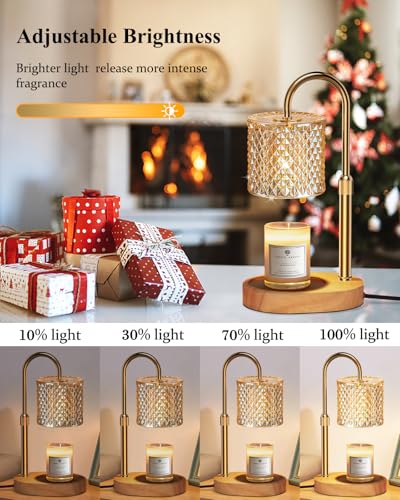 Candle Warmer Lamp with Timer & Adjustable Height for Home Fragrance