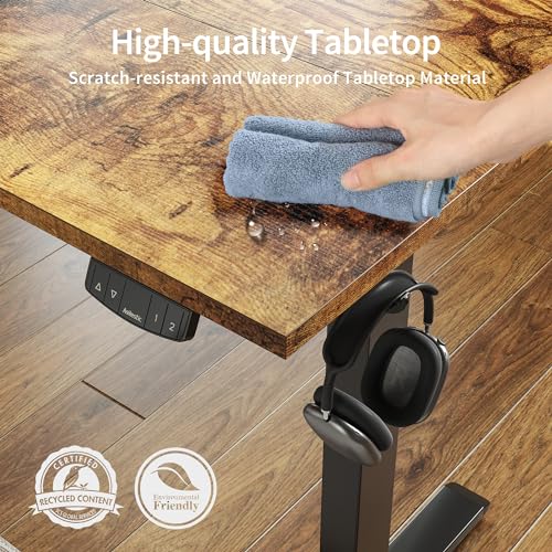 Electric Standing Desk 48 x 24 Inch, Height Adjustable Sit Stand Desk