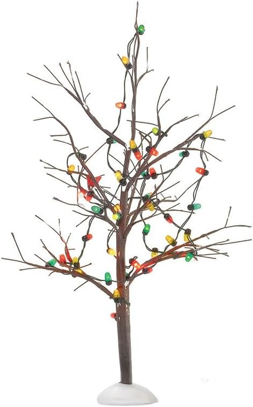 Department 56 Lighted Christmas Bare Branch Tree - Elegant Holiday Decor for Festive Homes