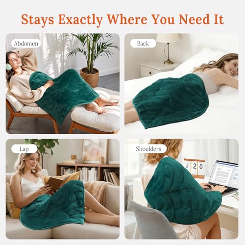 Weighted Heating Blanket 7 lbs - Extra Large Heated Pad 26" x 35"