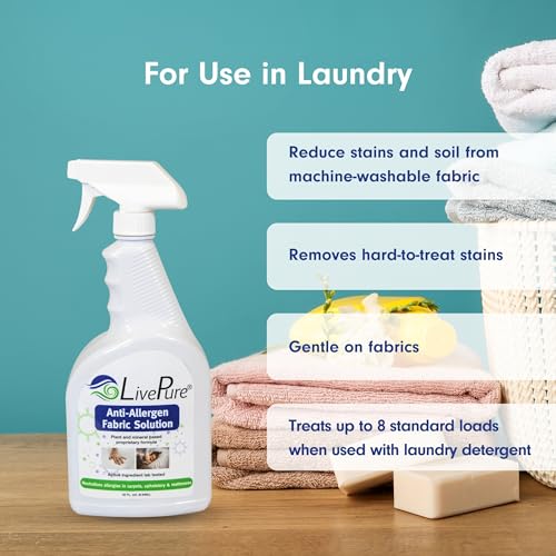 Anti-Allergen Fabric Spray, 32 oz Plant-Based Household Allergen Neutralizer