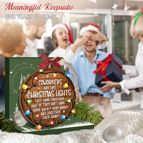Coworker Christmas Ornament – Funny Office Gift for Colleagues, 3.7 x 3.9 in