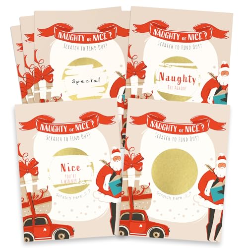 MATICAN Reindeer Games Christmas Scratch-Off Cards 40-Pack - 3.5 x 4.7 in