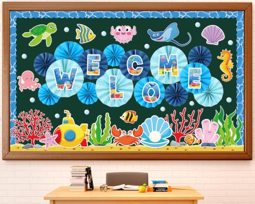 Underwater World Bulletin Board Set - Ocean Themed Classroom Decorations