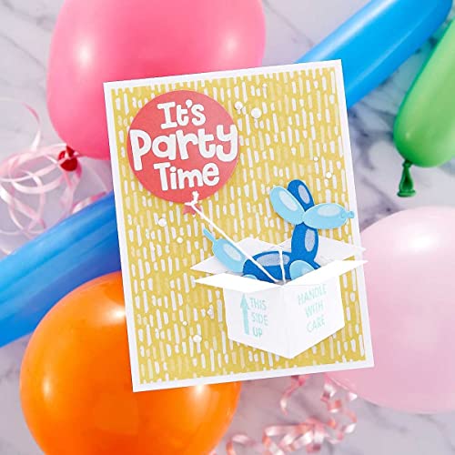 SPELLBINDERS PAPERCRAFTS, INC Spellbinders Etched Dies-Surprise Box-Birthday Celebrations, Metal