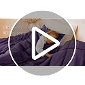 Reversible Queen Comforter Set, 3-Piece All-Season Down Alternative Bedding