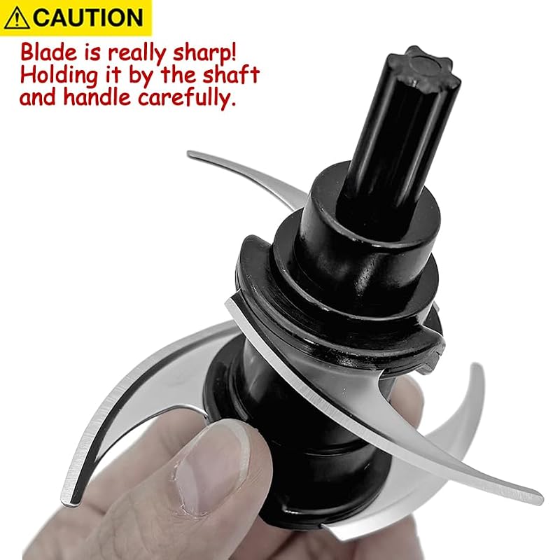 4-Blade Replacement Assembly for 16oz Food Chopper Bowl