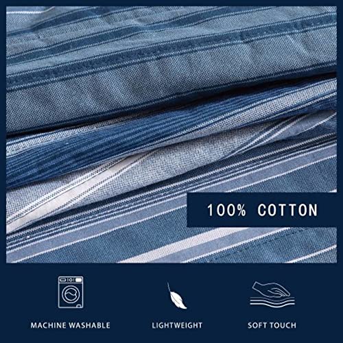 4-Piece Reversible Cotton Daybed Bedding Set with Shams & Bolster Cover
