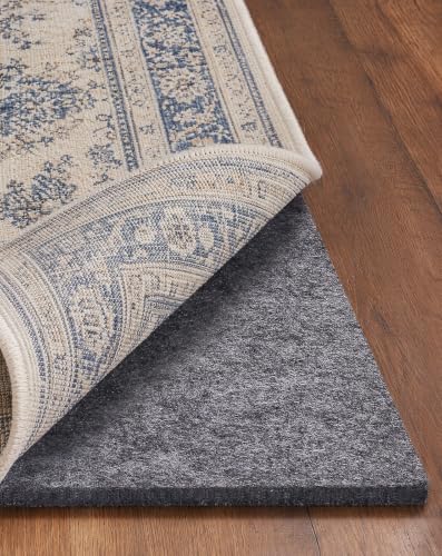 Felt Rug Pad 8x10 Ft, 1/2 Inch Thick Cushioned Carpet Underlay