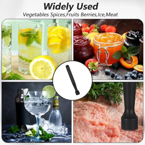 Nodaaiie 8 Pcs Plastic Cocktail Muddler Set - Durable Bar Tools for Mojitos & More