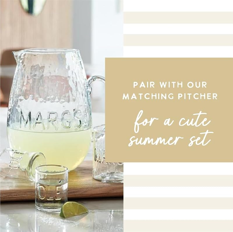 Santa Barbara Design Studio Hammered Margarita Cocktail Glass 8.45oz