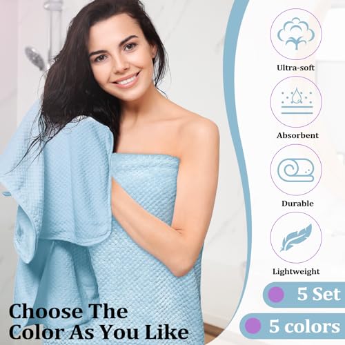 12-Piece Coral Fleece Bath Towel Set, Quick Dry Absorbent Washcloths